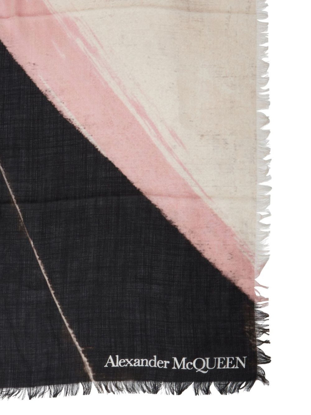 Abstract Brushstroke cashmere scarf - 2