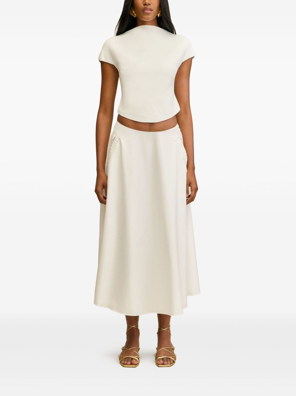 Ely A-line midi skirt - 2