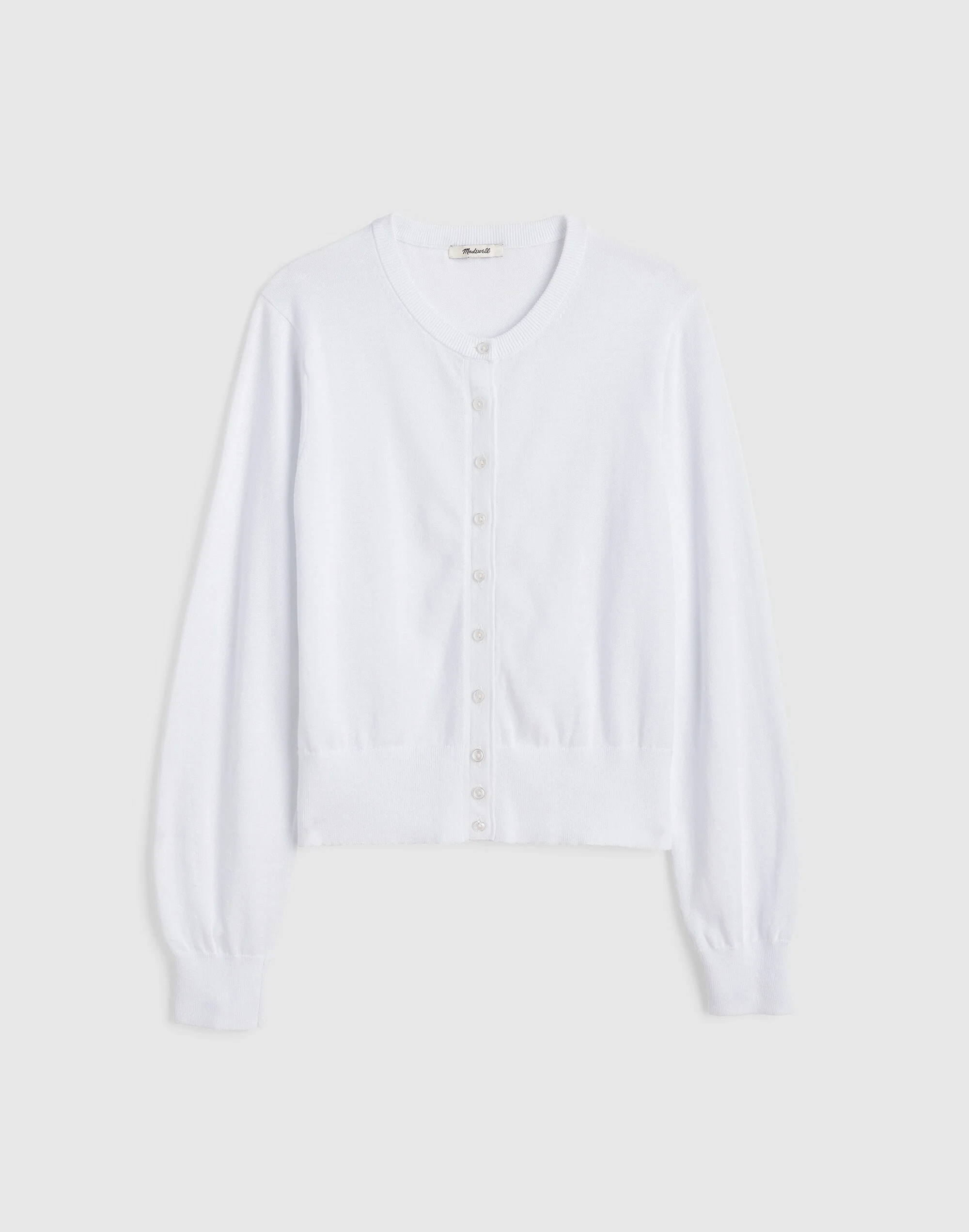 Button-Front Cardigan in 100% Cotton - 1