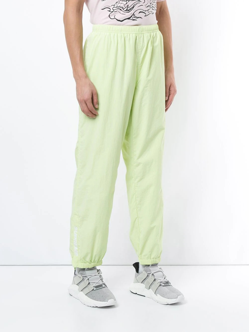 elasticated track pants - 3