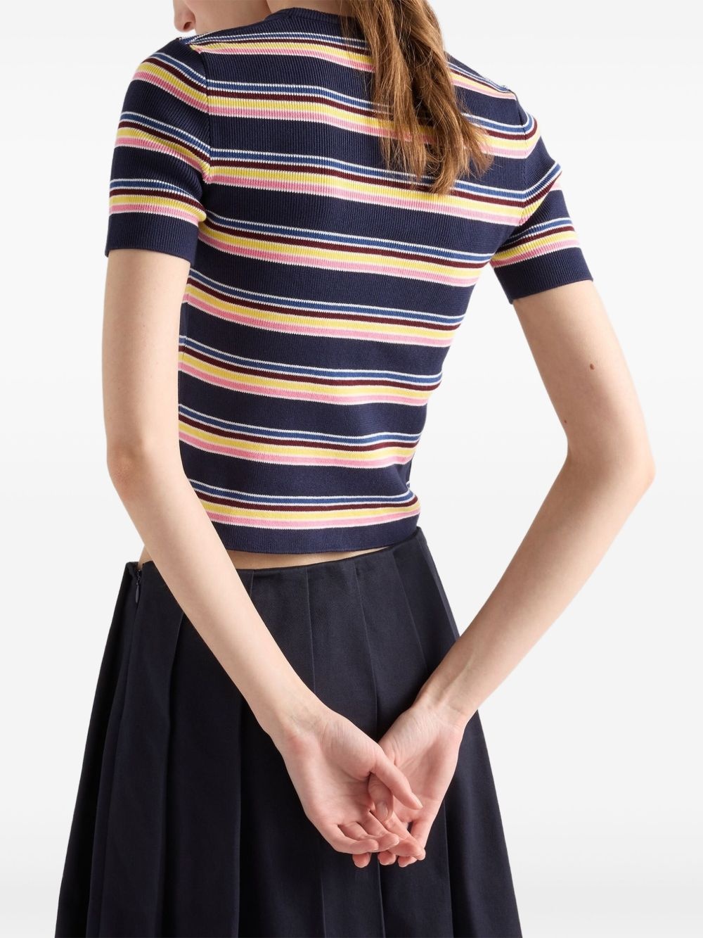 striped T-shirt - 3