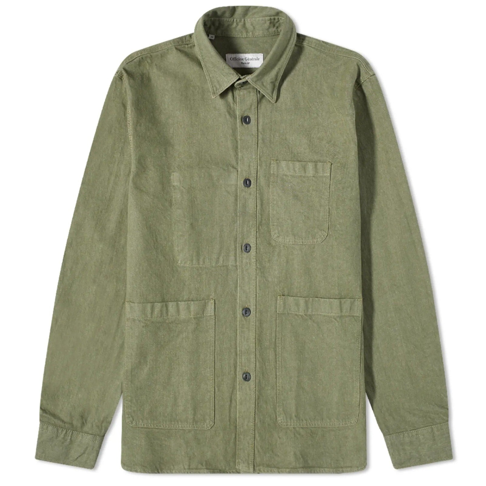 Officine Générale Theodore Chore Jacket - Light Olive - S - 1