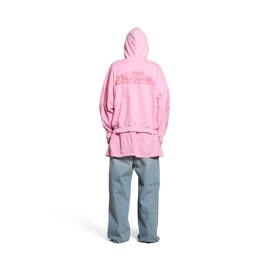 Offshore Zip-up Hoodie Medium Fit in Pink - 4