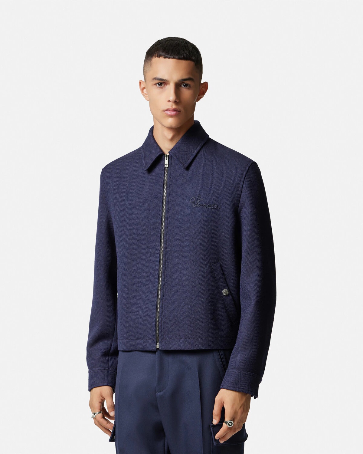 Versace Nautical Logo Blouson Jacket - 4