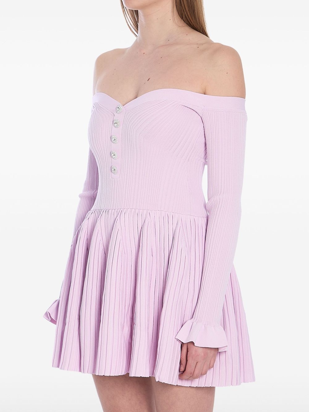 ribbed mini dress - 4