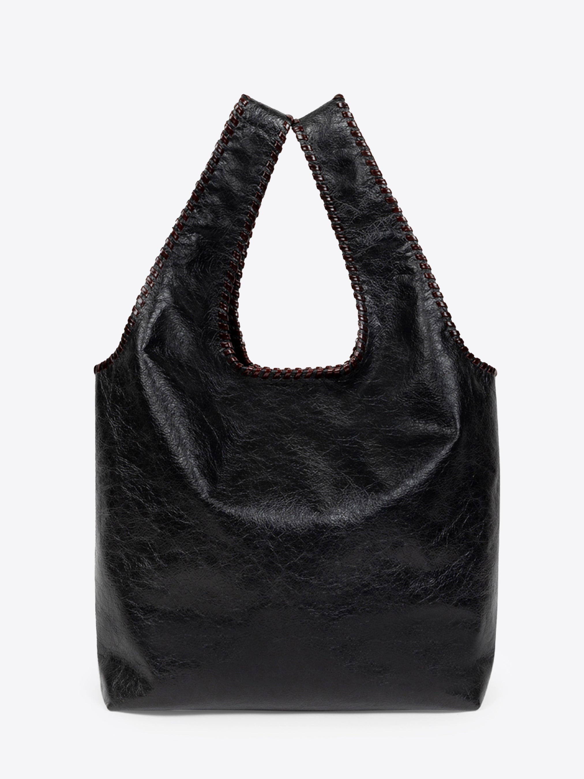 LARGE LEATHER TOTE BAG - 2