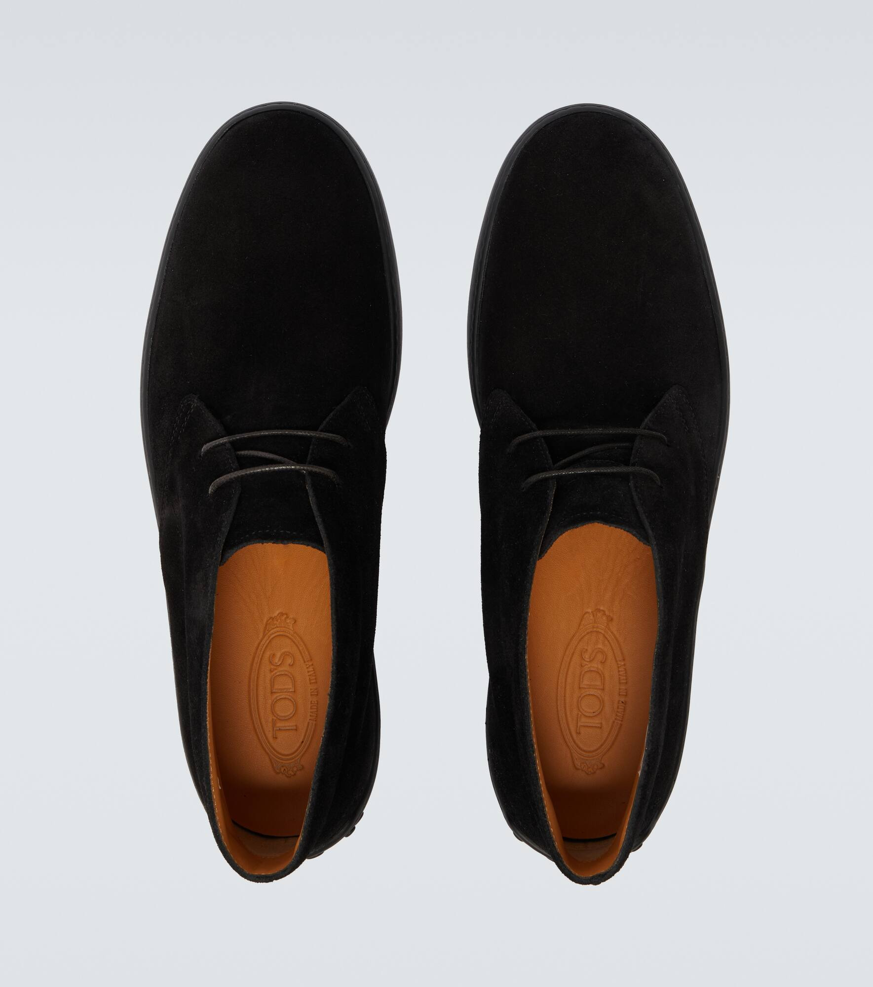 Suede lace-up boots - 4