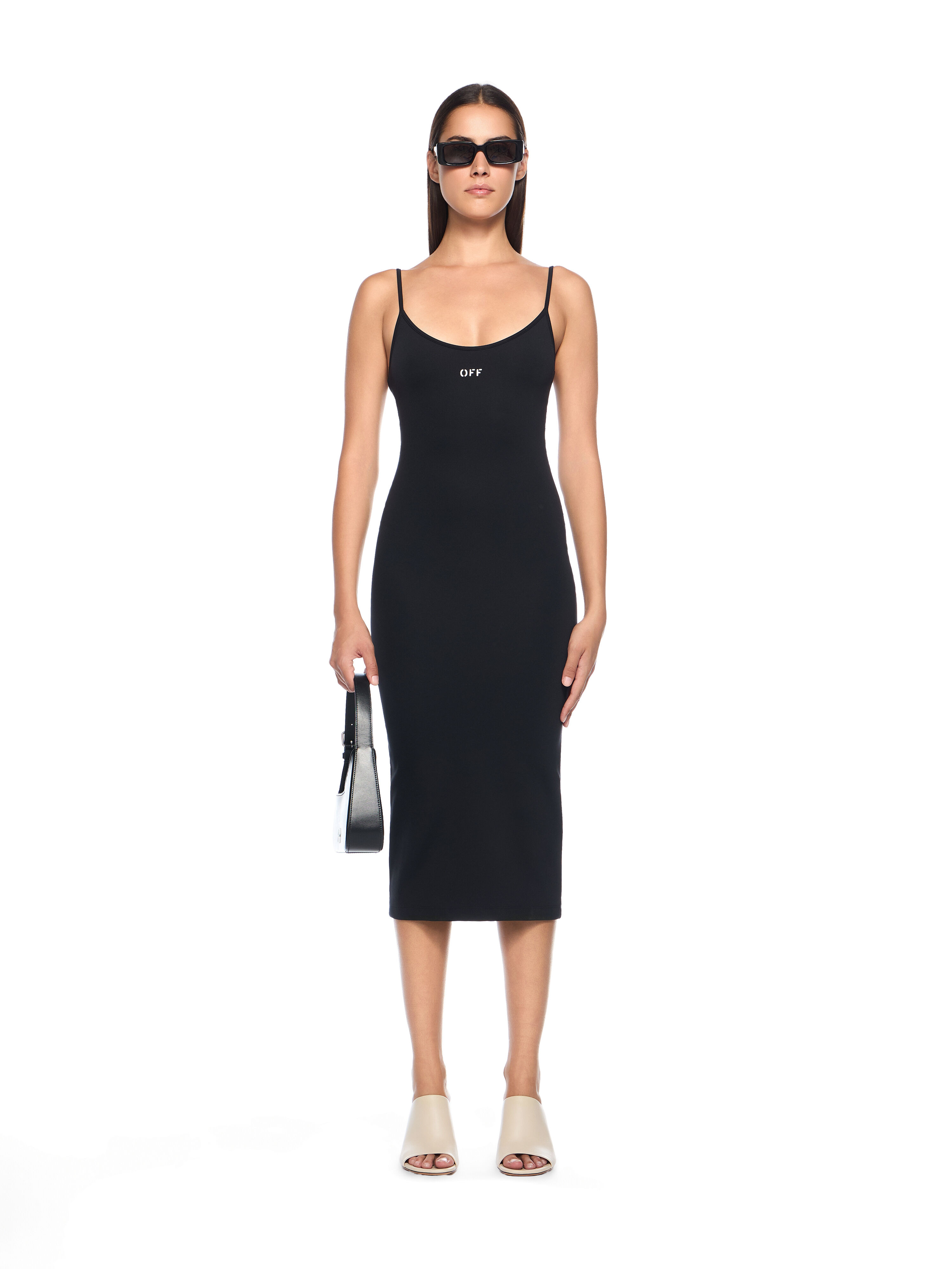 Sleek Strappy Midi Dress - 2