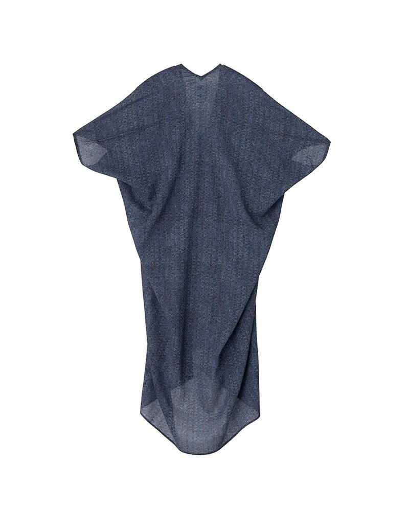 visvim RUANA DRESS FLORA NAVY outlook