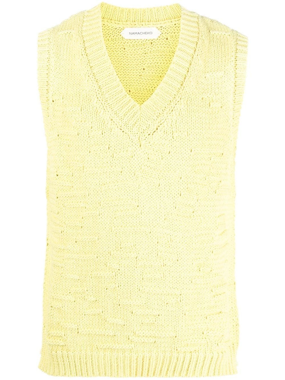 Arno textured sweater vest - 1