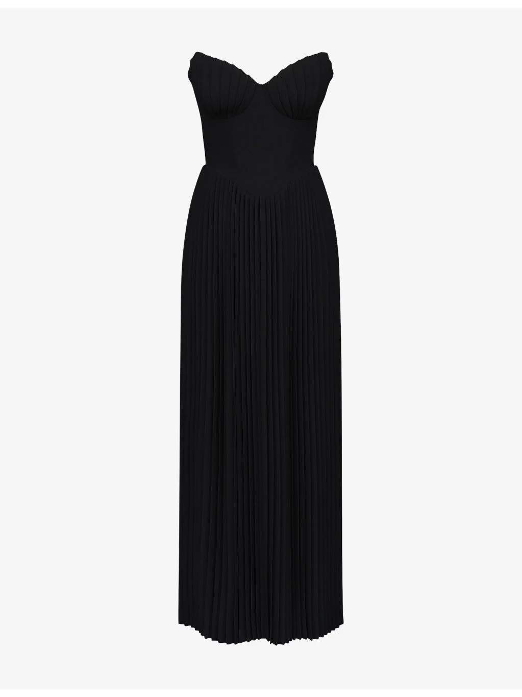 Marcella pleated woven maxi dress - 1