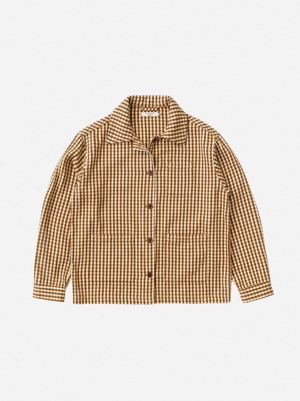 Maj Overshirt Gingham Oak - 1