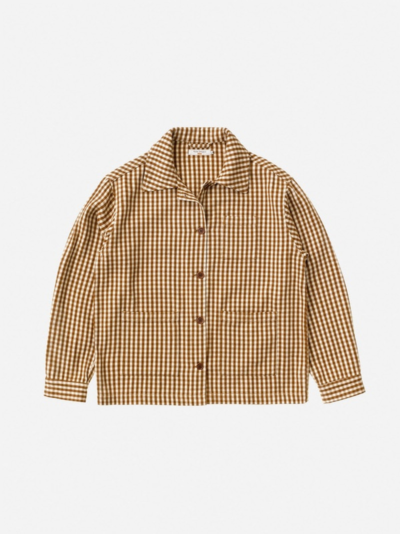 Maj Overshirt Gingham Oak 1
