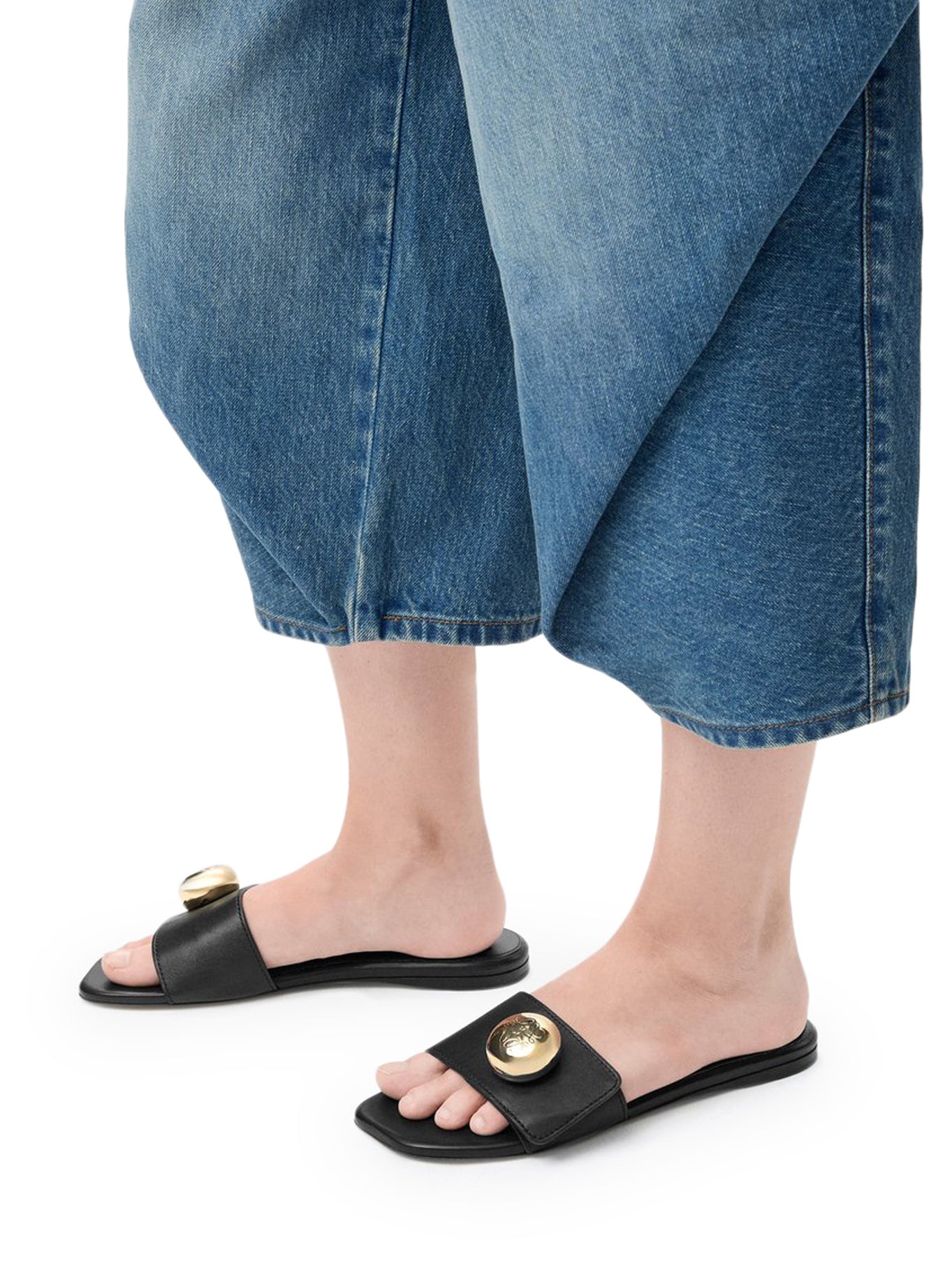PEBBLE CALFSKIN SLIDE - 2