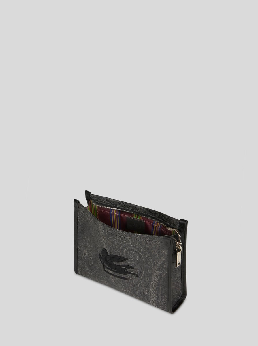 MEDIUM PAISLEY POUCH WITH PEGASO DETAIL - 3