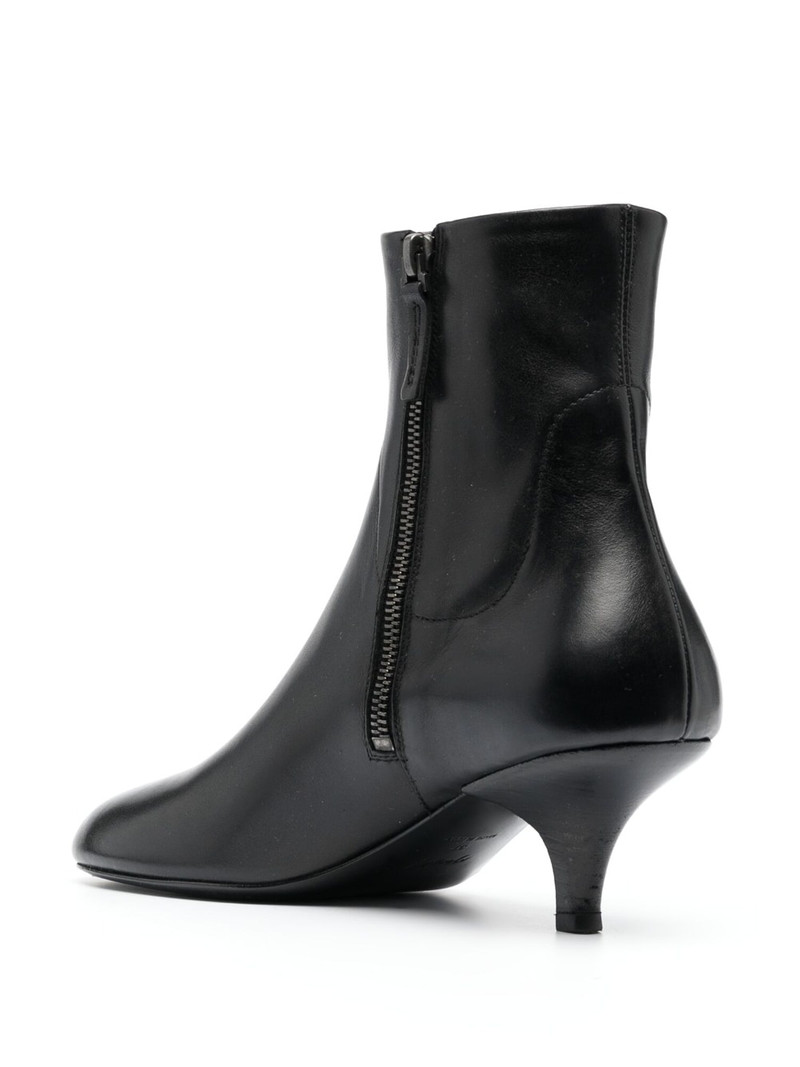 smooth grain round-toe leather boots 3