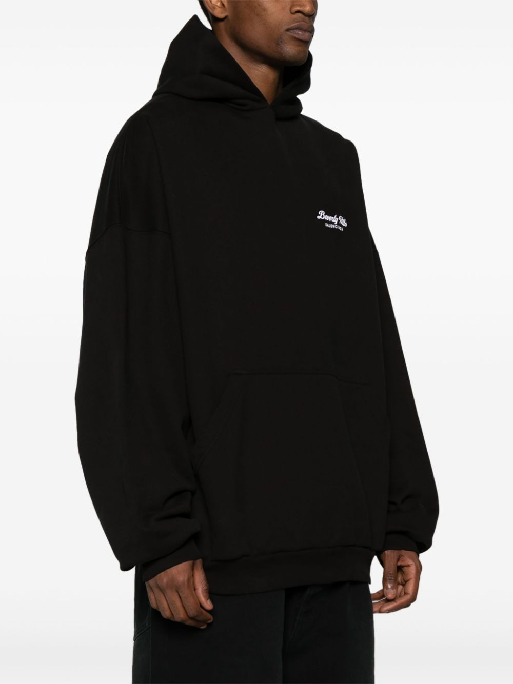 Balenciaga Women Logo Cotton Hoodie - 6