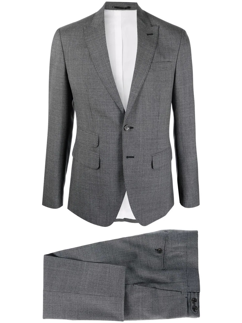 tailored single-breasted suit - 1