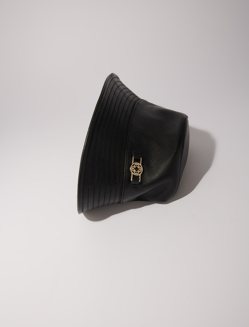 maje Leather bucket hat outlook