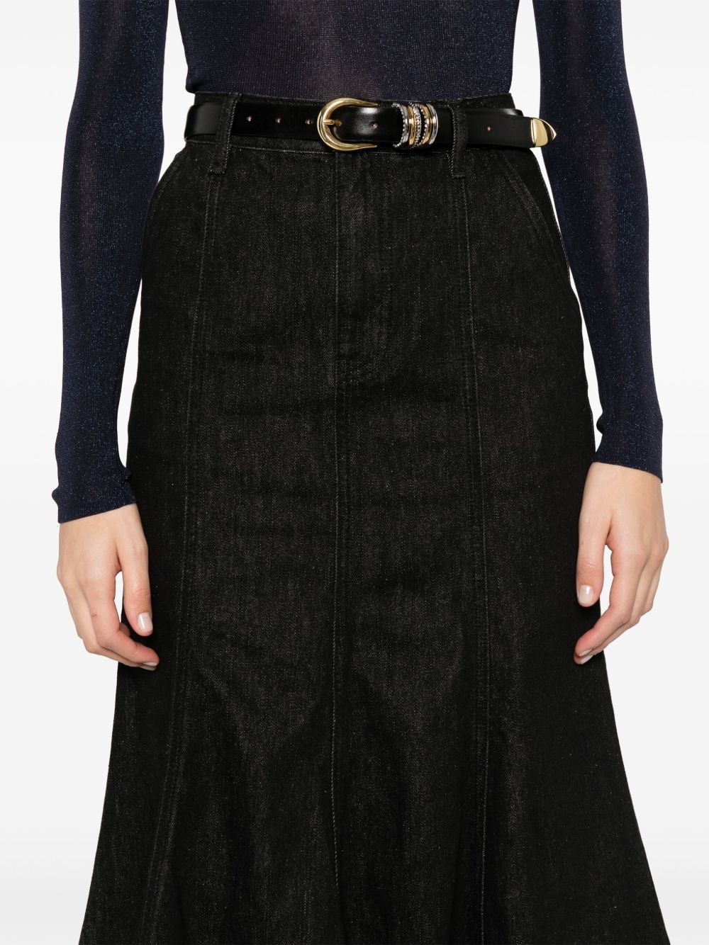 flared midi skirt - 5