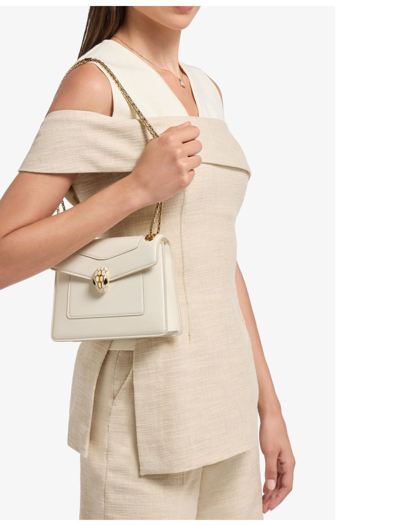 BVLGARI Serpenti Forever Day-To-Night Small Leather Shoulder Bag outlook