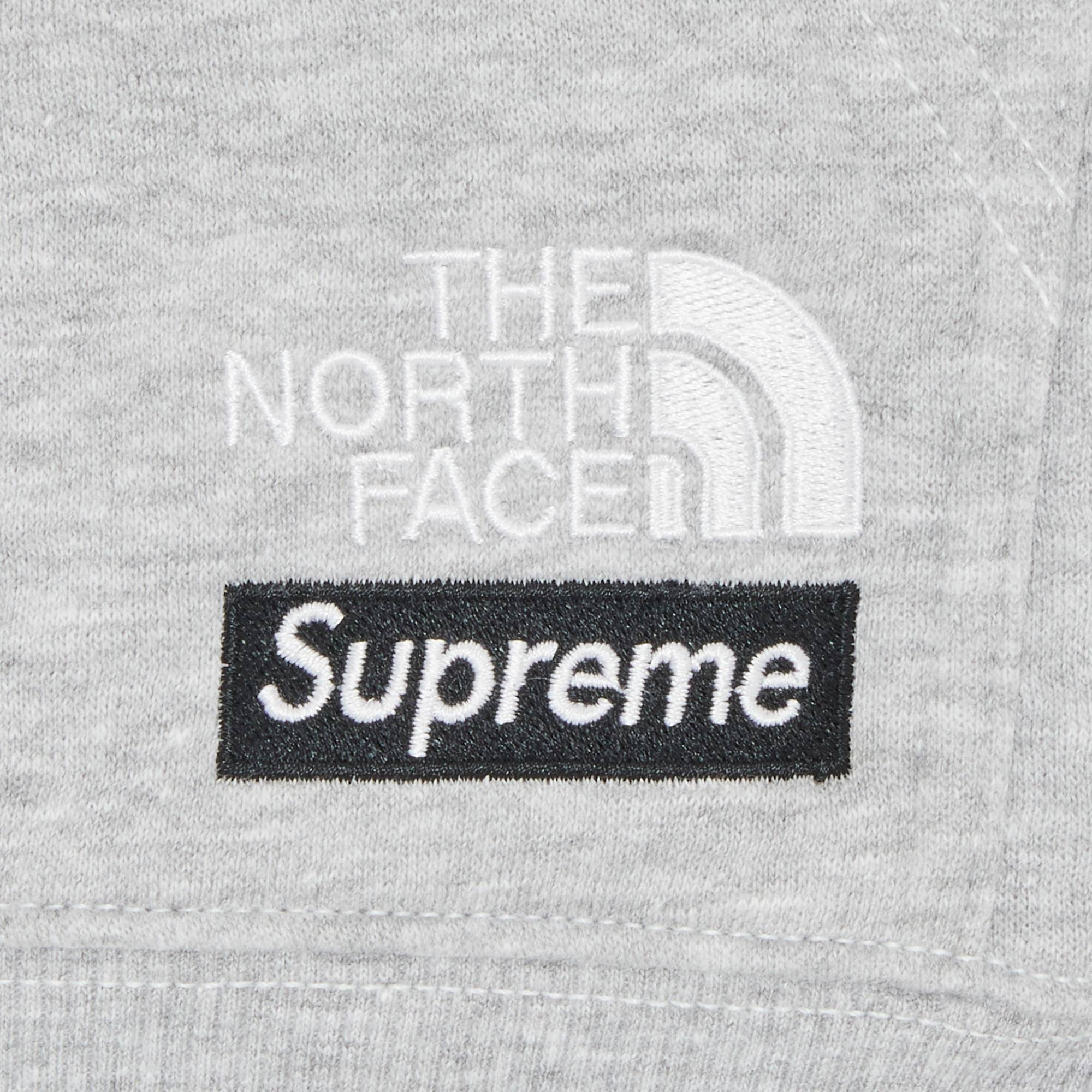 Supreme x The North Face Convertible Hooded Sweatshirt 'Heather Grey' - 2