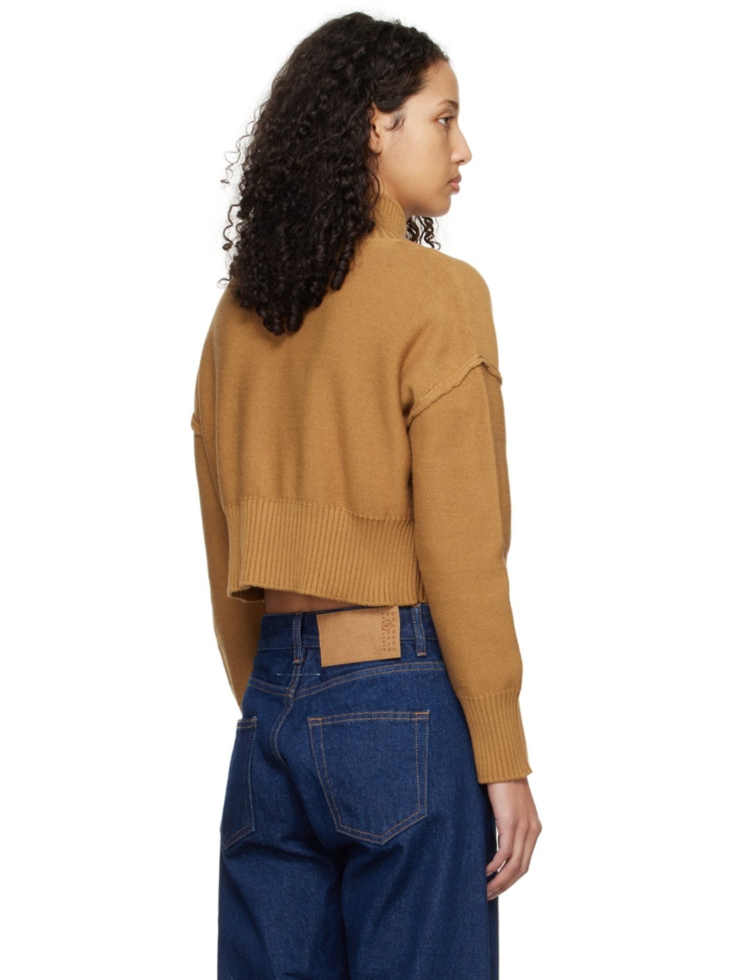 Tan Boxy Sweater - 3