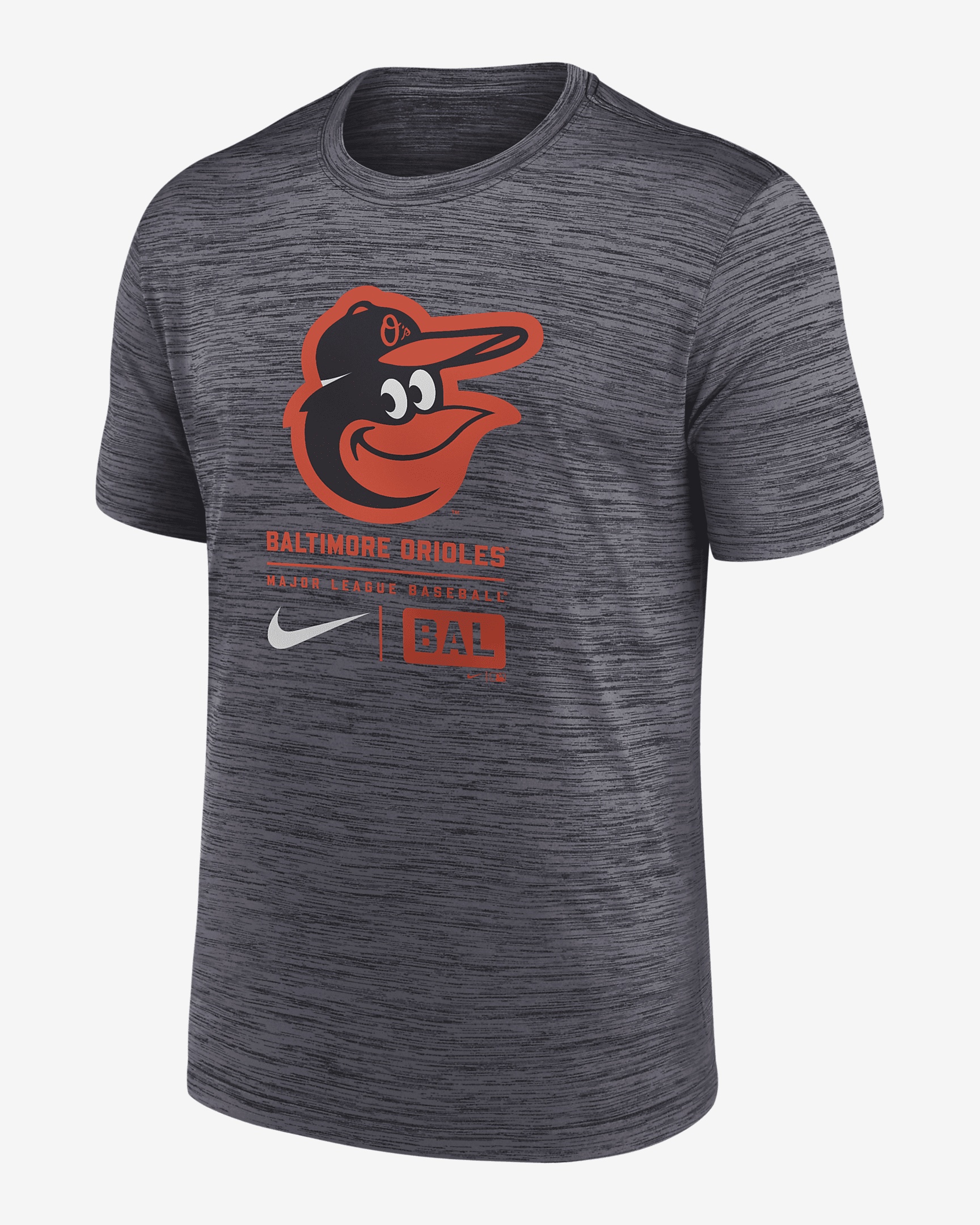 Baltimore Orioles Large Logo Velocity Nike Men's MLB T-Shirt - 1