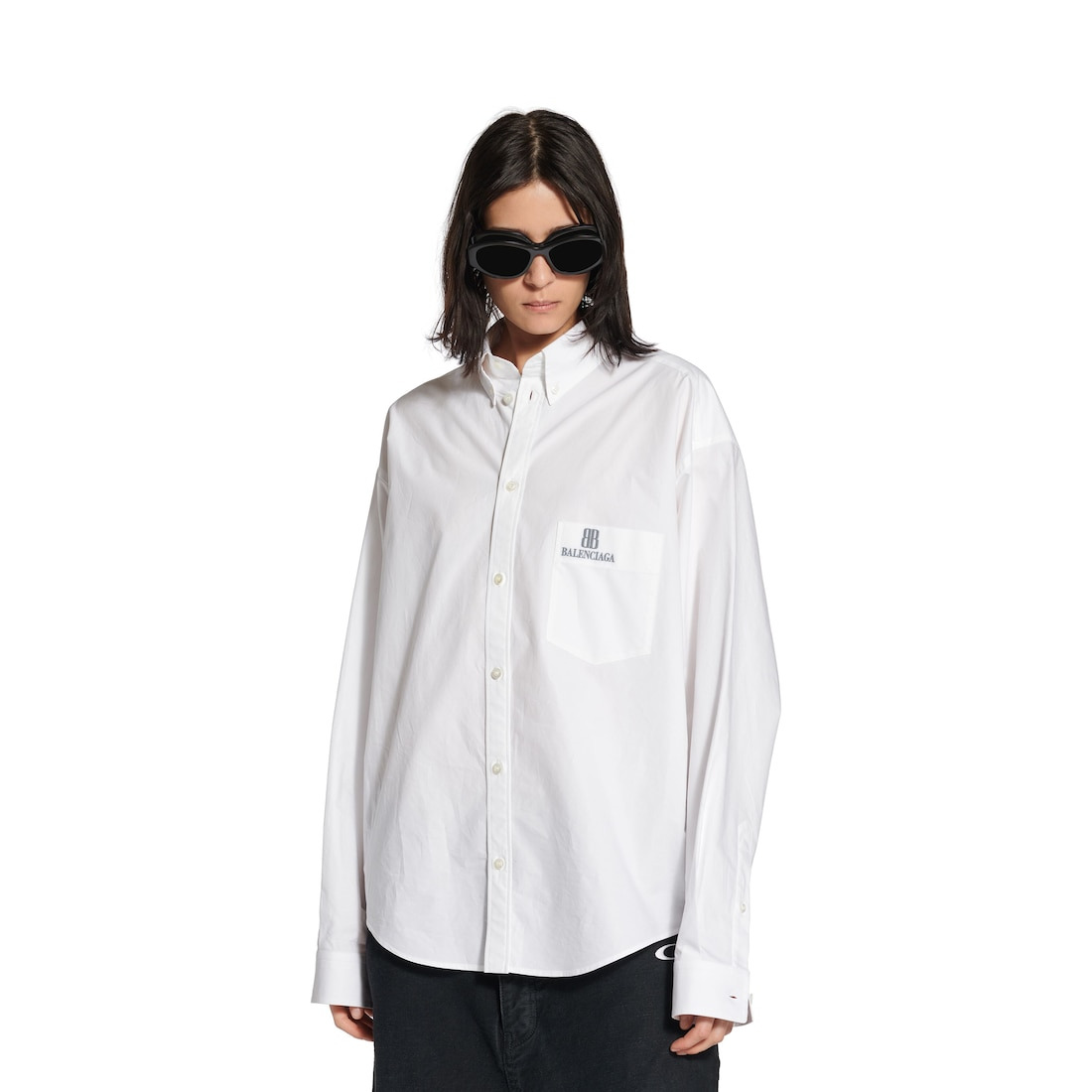 Women's Large Fit Shirt in White - 5