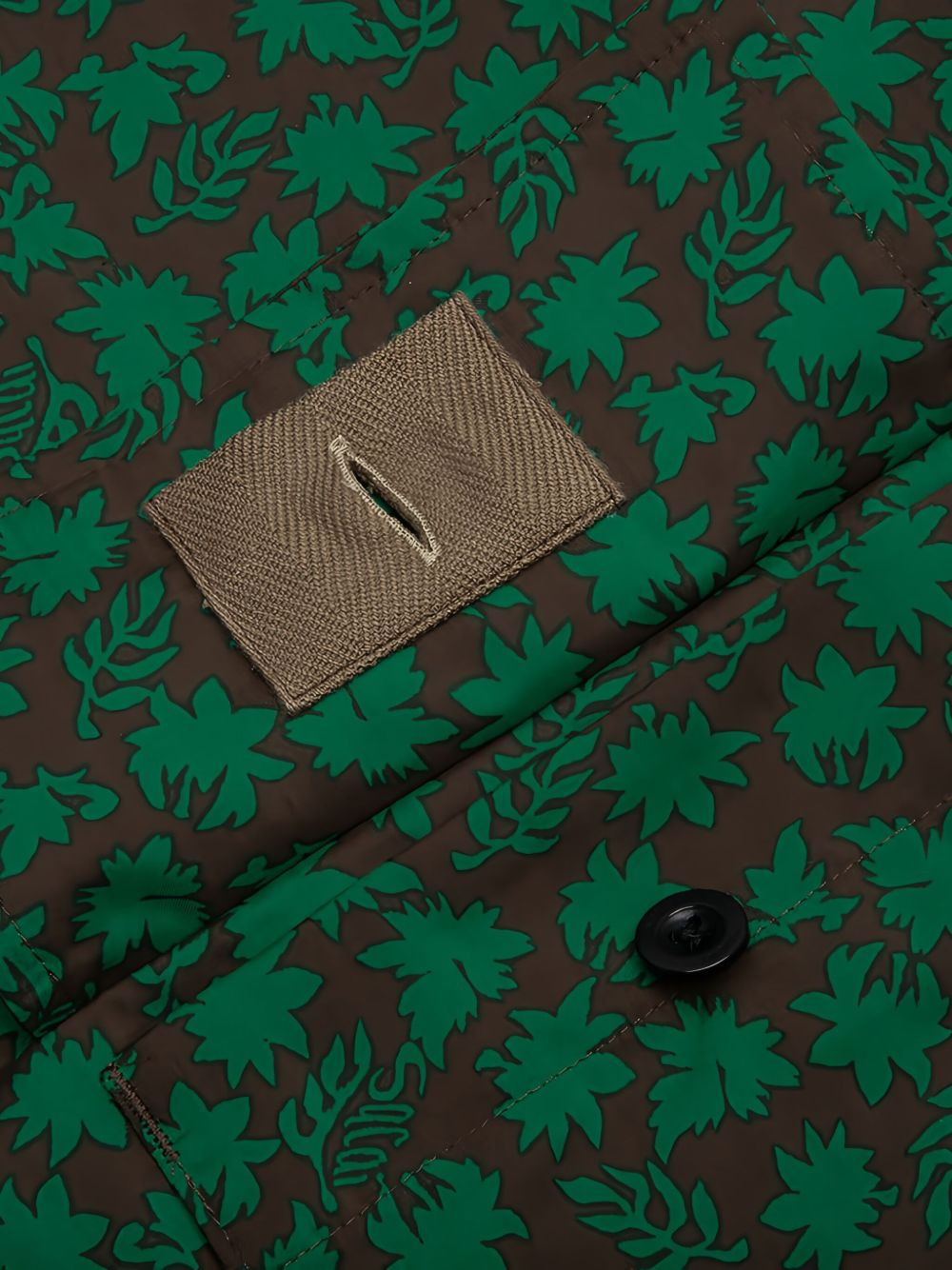 leaf-print shirt - 3