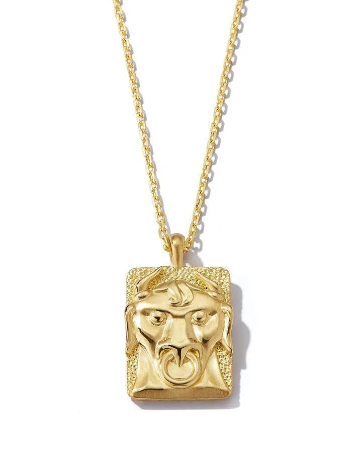 Diamond Taurus Zodiac Pendant Necklace - 1