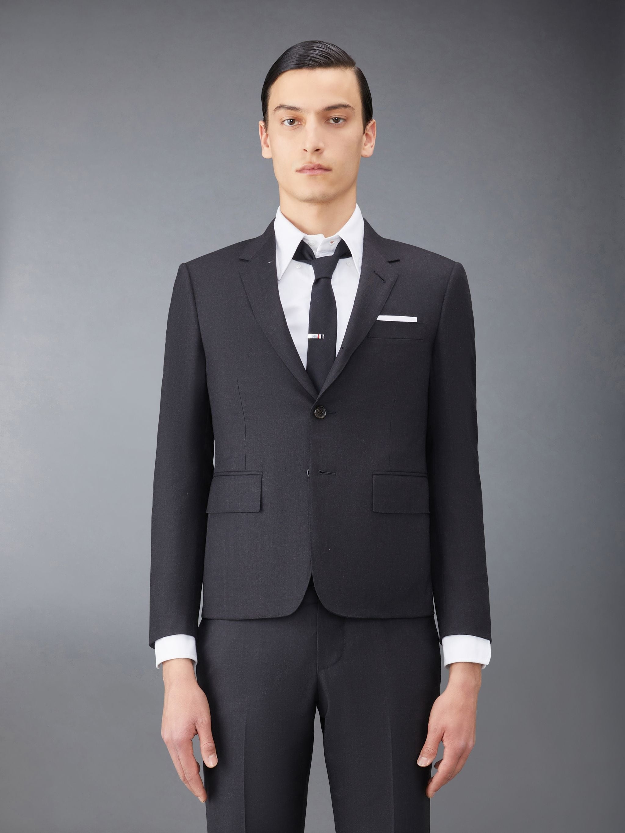 Thom Browne｜COATS (MOC005A 00626 415) super 120s twill chesterfield overcoat | Thom Browne