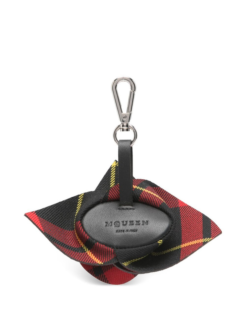 Alexander McQueen rose tartan charm outlook