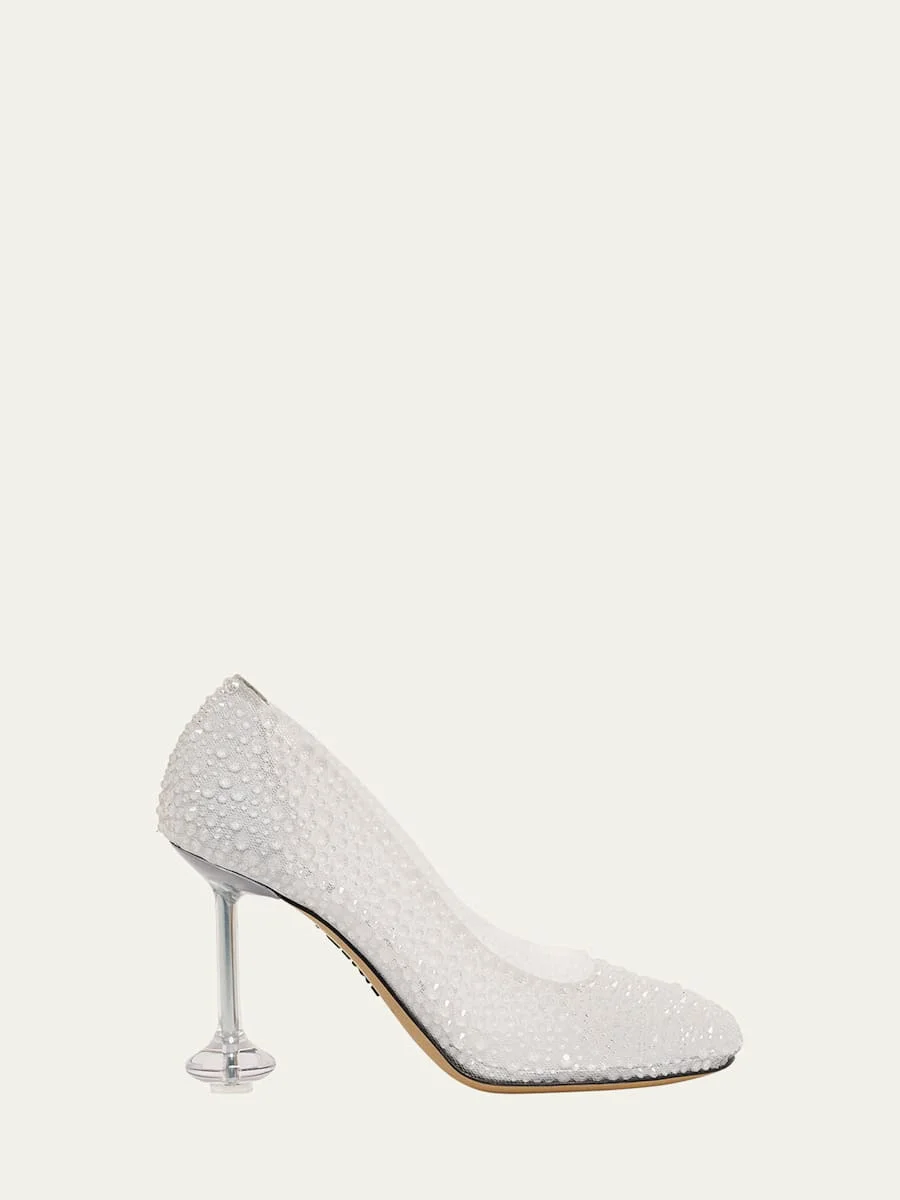Toy Strass Mesh Pumps - 1