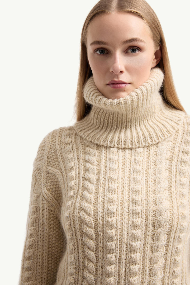 Wool & Mohair Blend Turtleneck Sweater 6