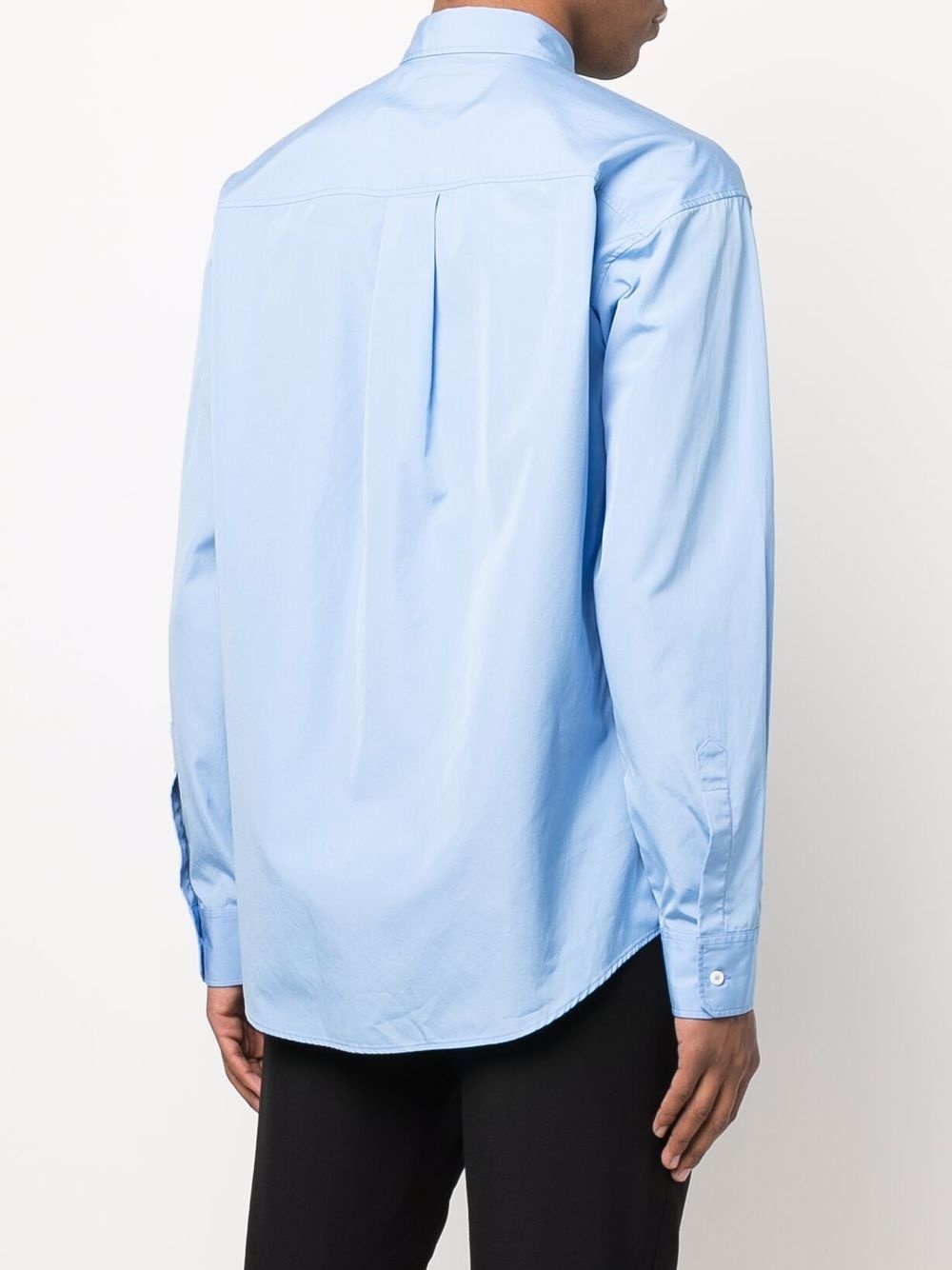 logo-print long-sleeve shirt - 4