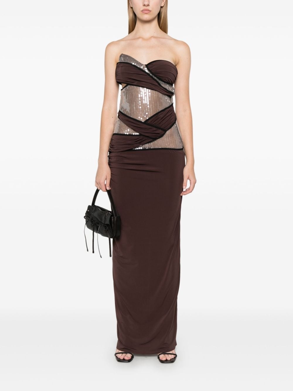 sequin-embellished maxi dress - 2