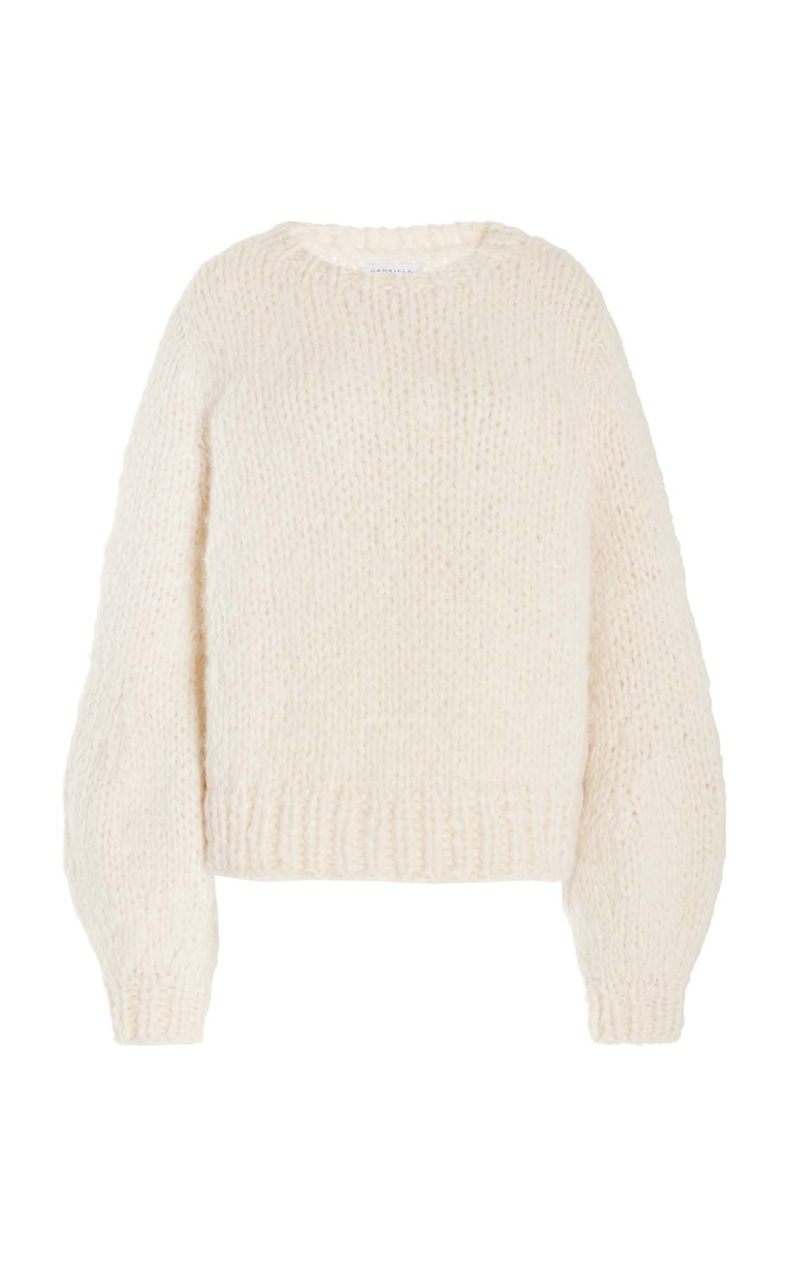 Clarissa Sweater in Ivory Welfat Cashmere - 1