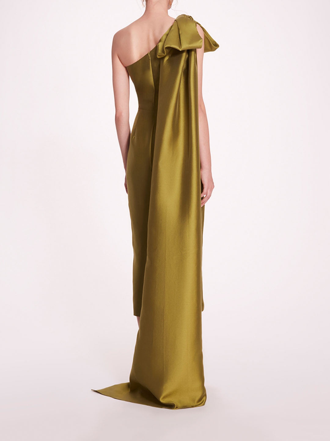 SILK MIKADO MIDI DRESS - 2