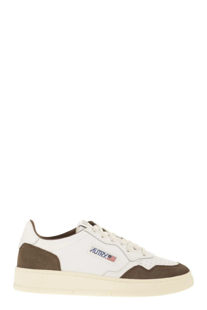 Autry Medalist Low - Leather And Suede Sneakers - 1