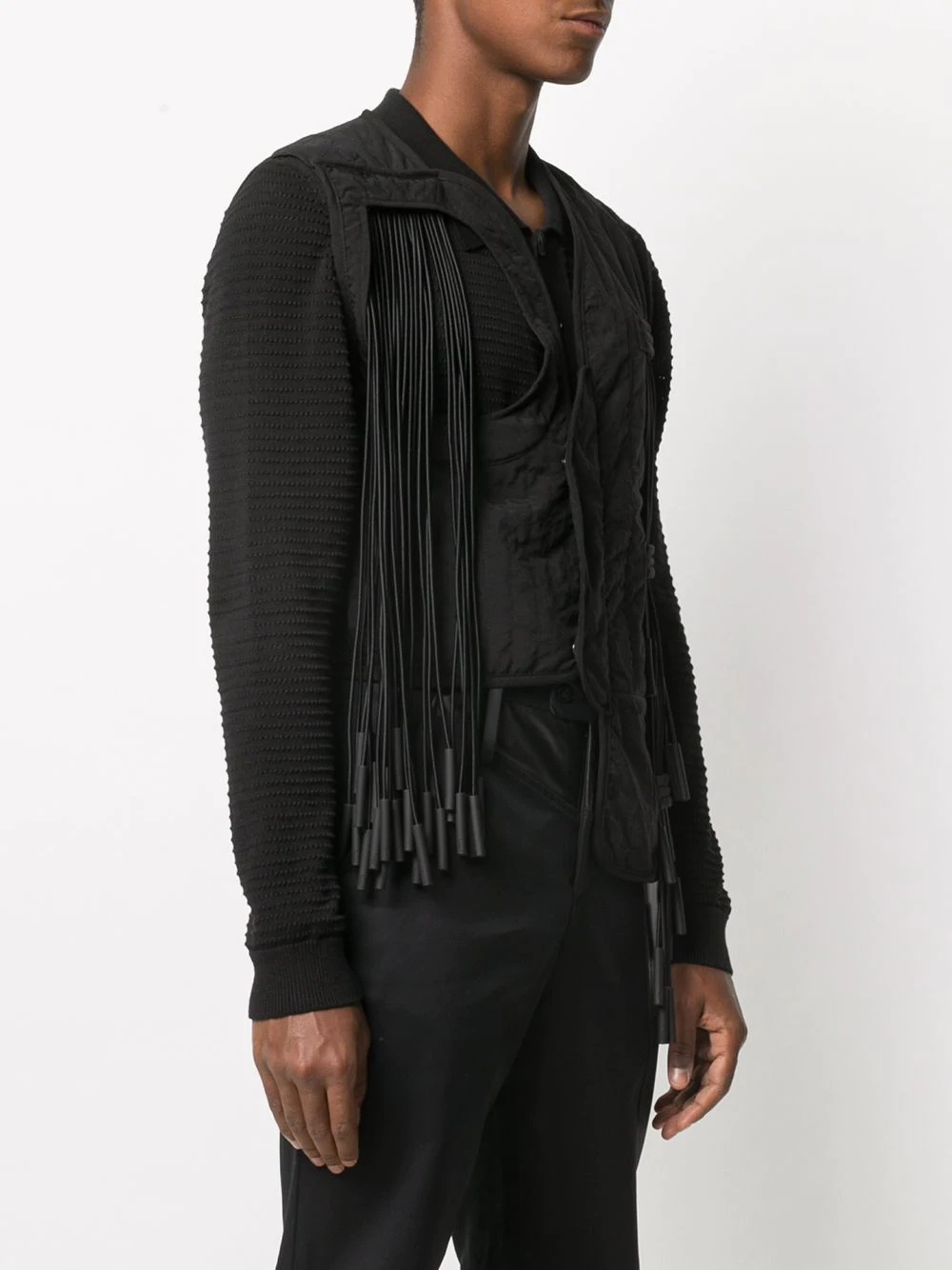 asymmetric padded gilet - 3