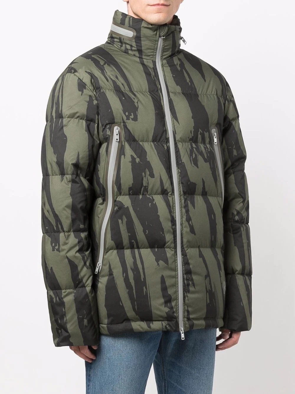 Pleat Camo-print puffer jacket - 3