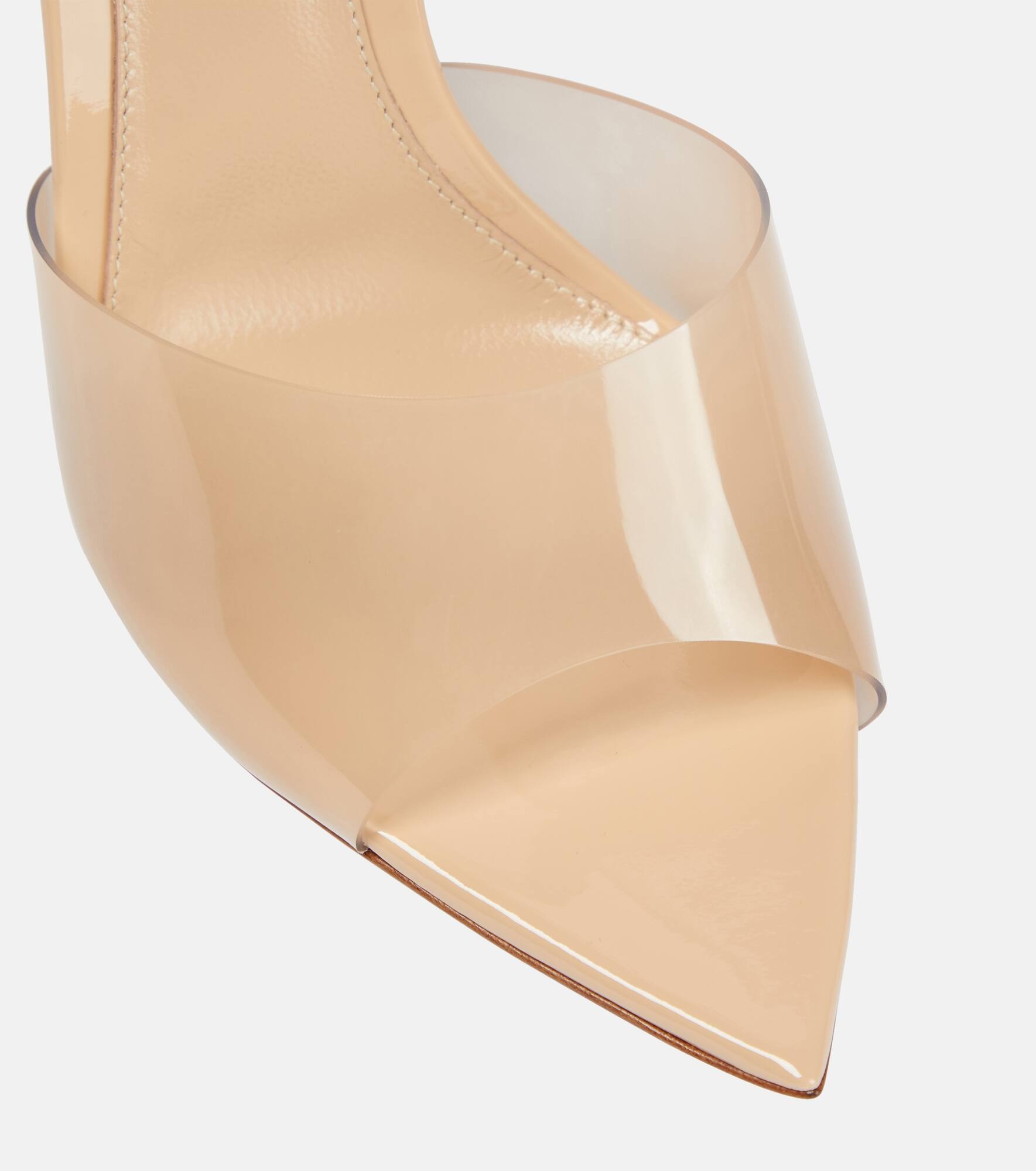 Elle 105 PVC and patent leather mules - 6