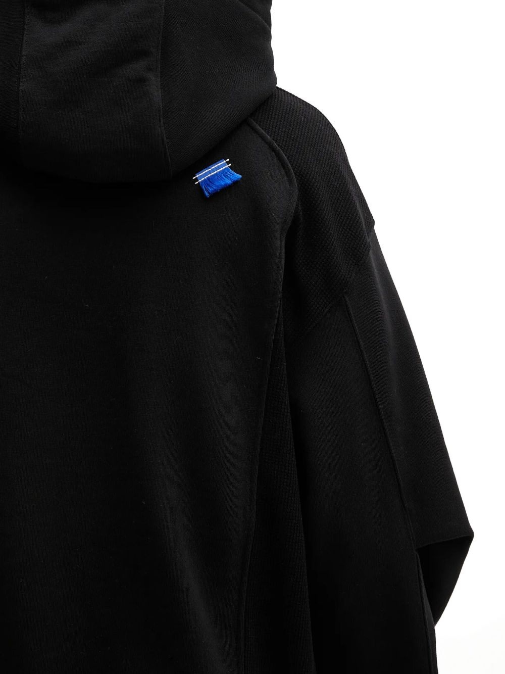 panelled-fabric hoodie - 4