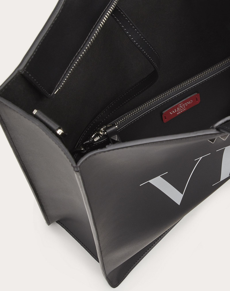 LEATHER VLTN TOTE 4