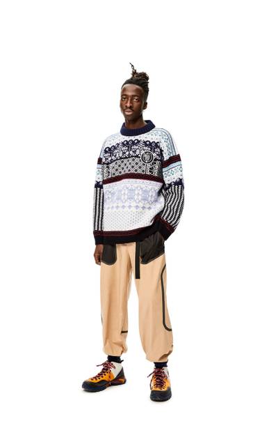 Loewe Recycled patchwork sweater in wool outlook