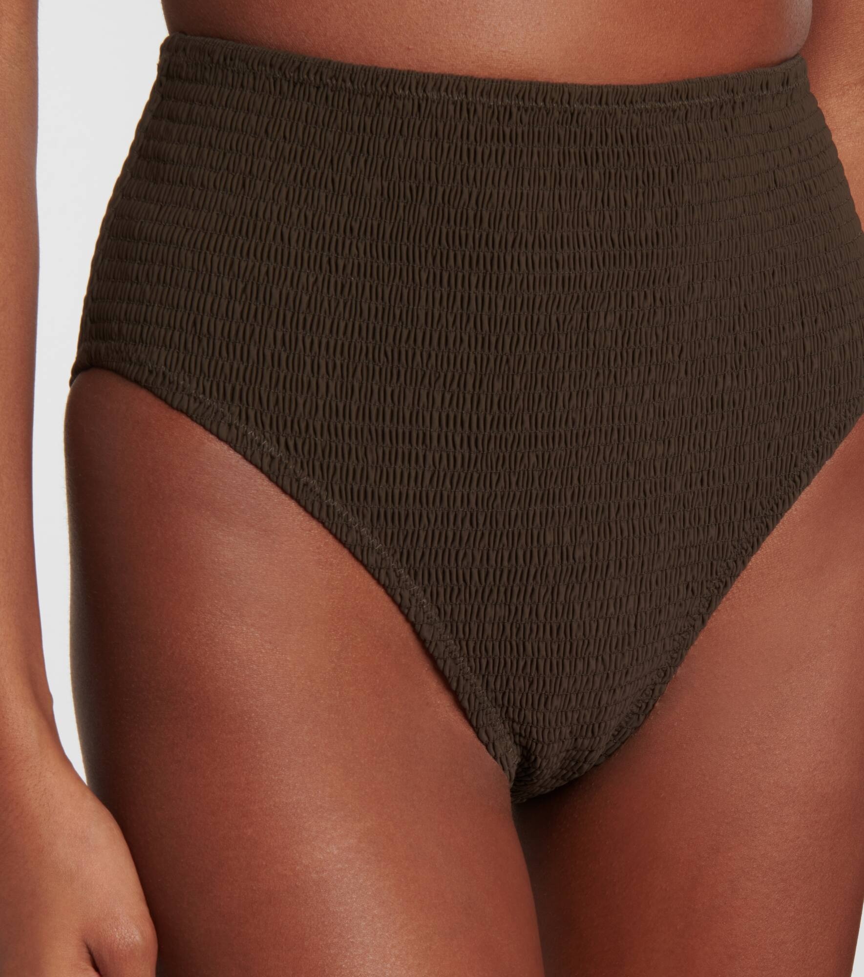 Shirred jersey bikini bottoms - 4