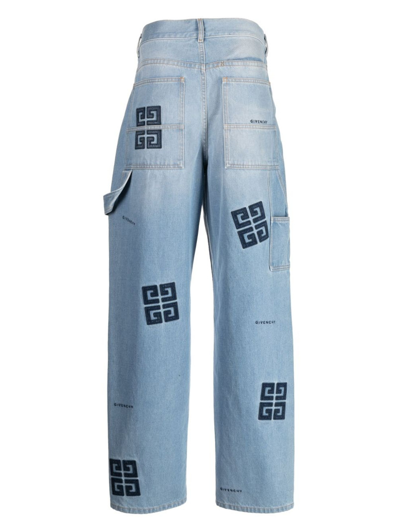 Givenchy signature 4G-motif high-waisted jeans outlook