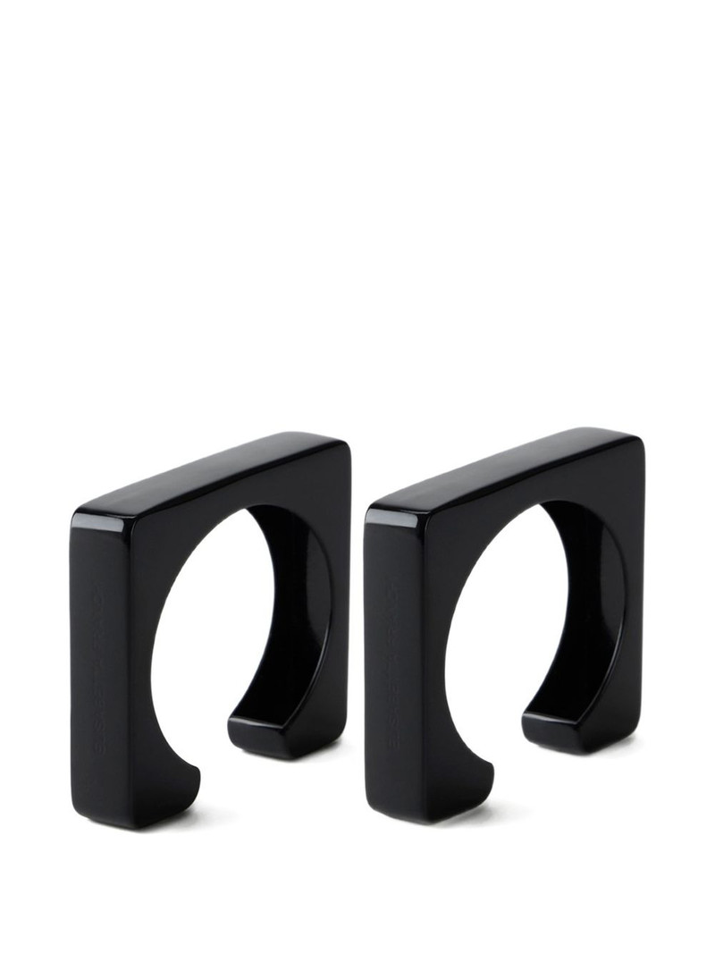square rigid cuff bracelets (set of two) 1