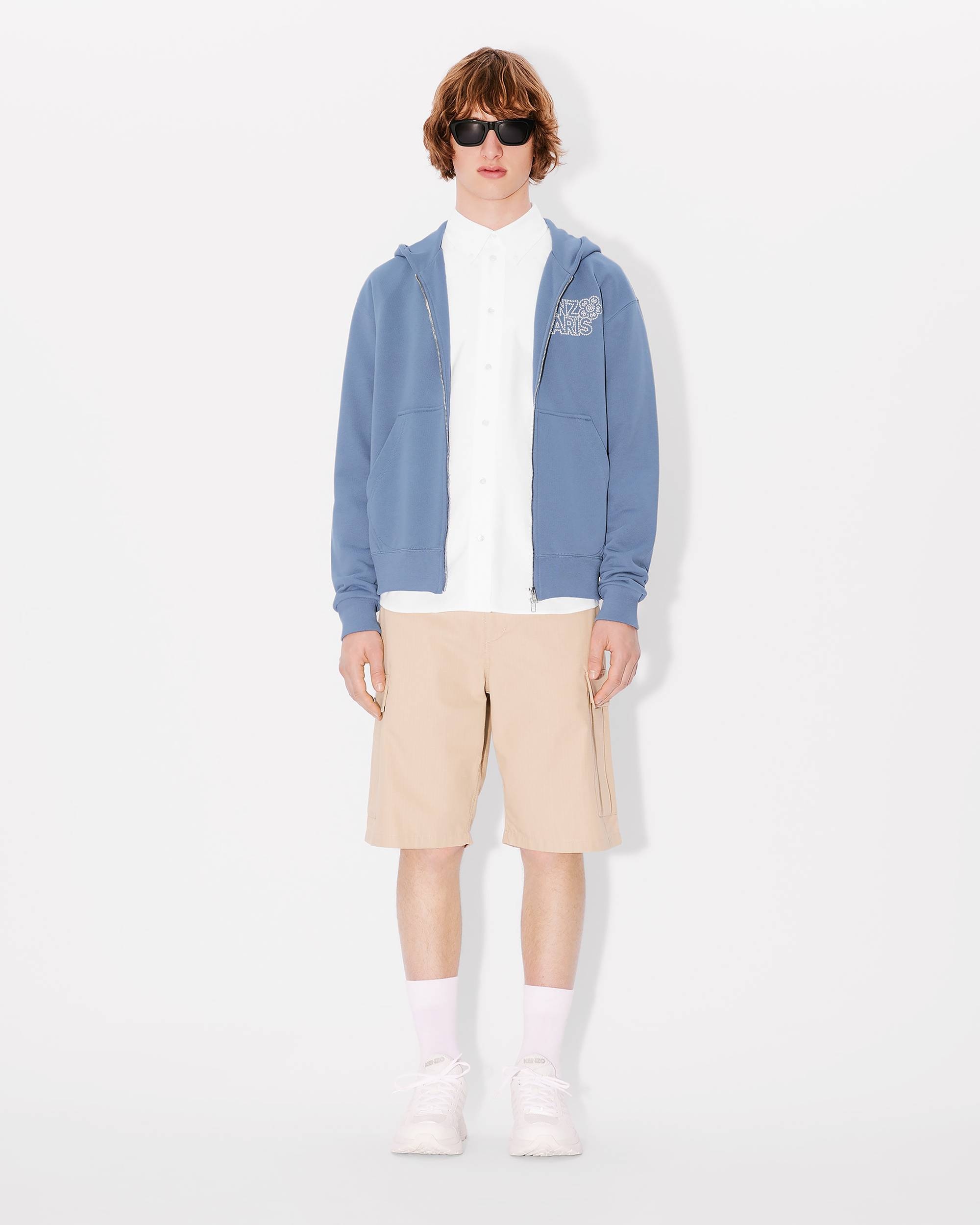 'KENZO Constellation' embroidered zipped hoodie - 5